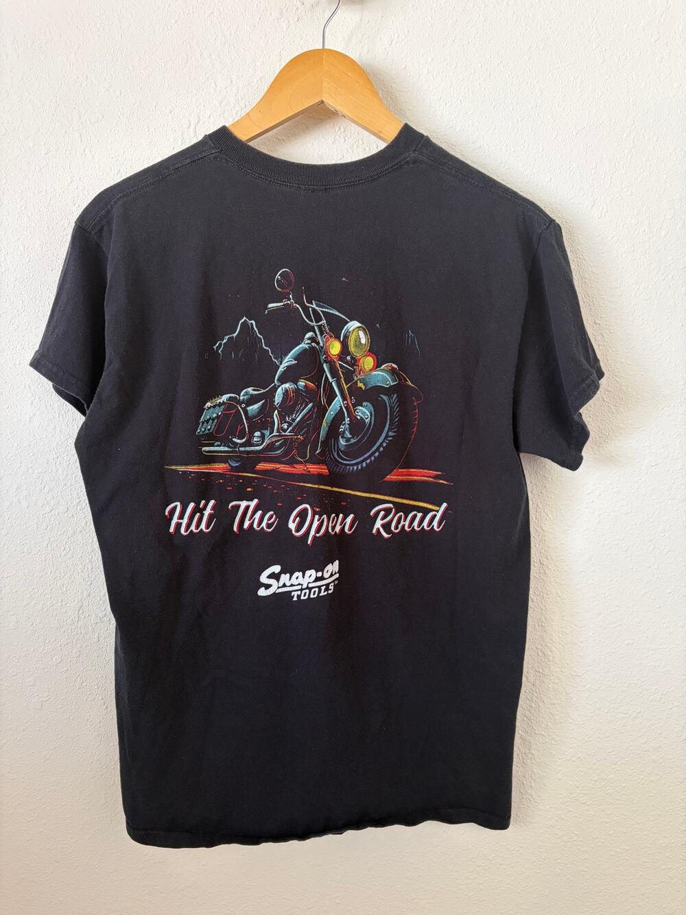 Snap On Motorcycle Cotton T-shirt